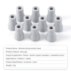10pc Dental Saliva Ejector Strong Suction Rubber Snap Tip Adapter Replacement