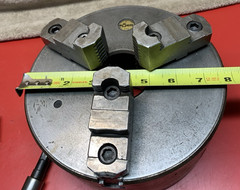 Used 7-3/4″ Rohm D1-4 3-Jaw Scroll Lathe Chuck Made in Germany #200 South Bend