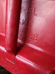 Vintage 1988 Blitz 2.5 Gallon Spare Fuel Tank Gas Can GUC