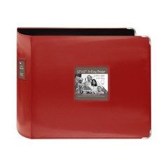 Red 12×12 Storage Binder Pioneer 3 Ring Sewn Leatherette Album