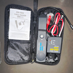 CEN-TECH 94181 Cable Tracker Kit w/ Case Instructions Leads, RJ11 Tested