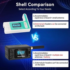 2 Sets Meshtastic LoRa V3 ESP32 Board Heltec V3 + 915MHz Antenna + Case+ Battery