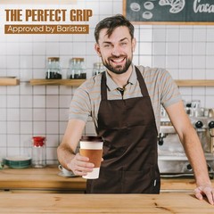 Disposable Coffee Cup Sleeves – Kraft Paper Insulated Hot Cup Holders for