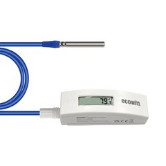 WN34BD Thermometer, with LCD Display and 3.28 ft/1m Silicone Wire Sensor Prob…