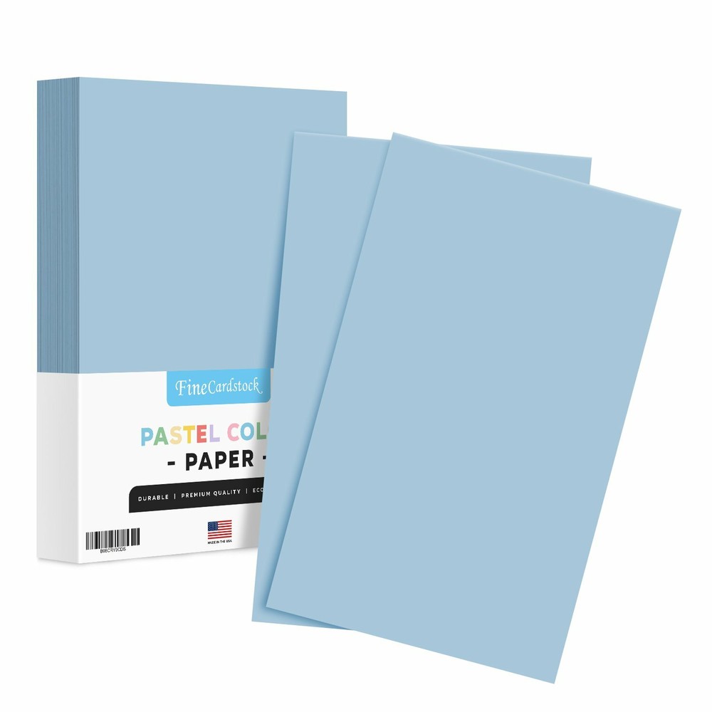 8.5 x 14 Pastel Color Paper, Legal Size, 20lb Bond (75gsm), 100 Sheets