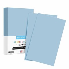 8.5 x 14 Pastel Color Paper, Legal Size, 20lb Bond (75gsm), 100 Sheets