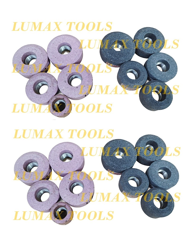 20PCS Kit Of VALVE SEAT GRINDING STONES For SIOUX HOLDER 11/16″ Thread 80 Grit.