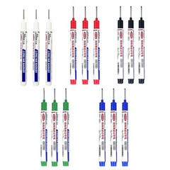 15 Pack Deep Hole Marker Pens Long Nib Carpenter Markers