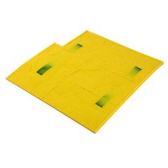 4Pcs Concrete Stone Texture Stamp Mats, PU, 24 × 24 In