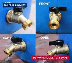 RBS005 Brass Water Container/Rain Barrel Quarter Turn Spigot(LF Compliant, For O