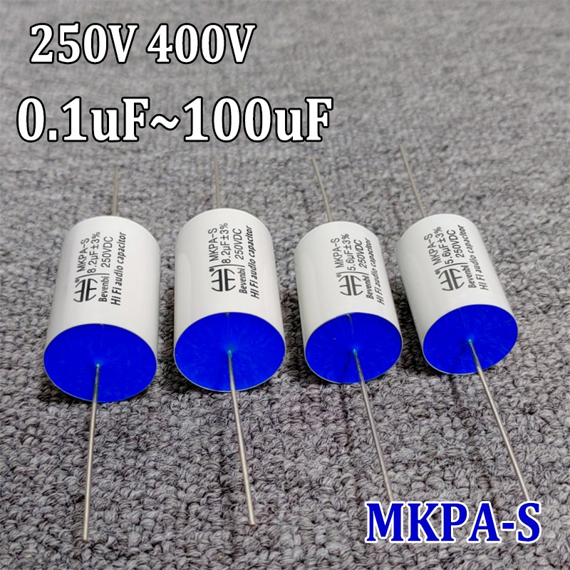 250V 400V 0.1uF~100uF MKPA-S Silver Foil Divider Filter HIFI Audio Capacitor