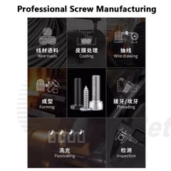 M3 M3.5 Phillips Countersunk Flat Head Machine Screws A2 Stainless Steel DIN 965