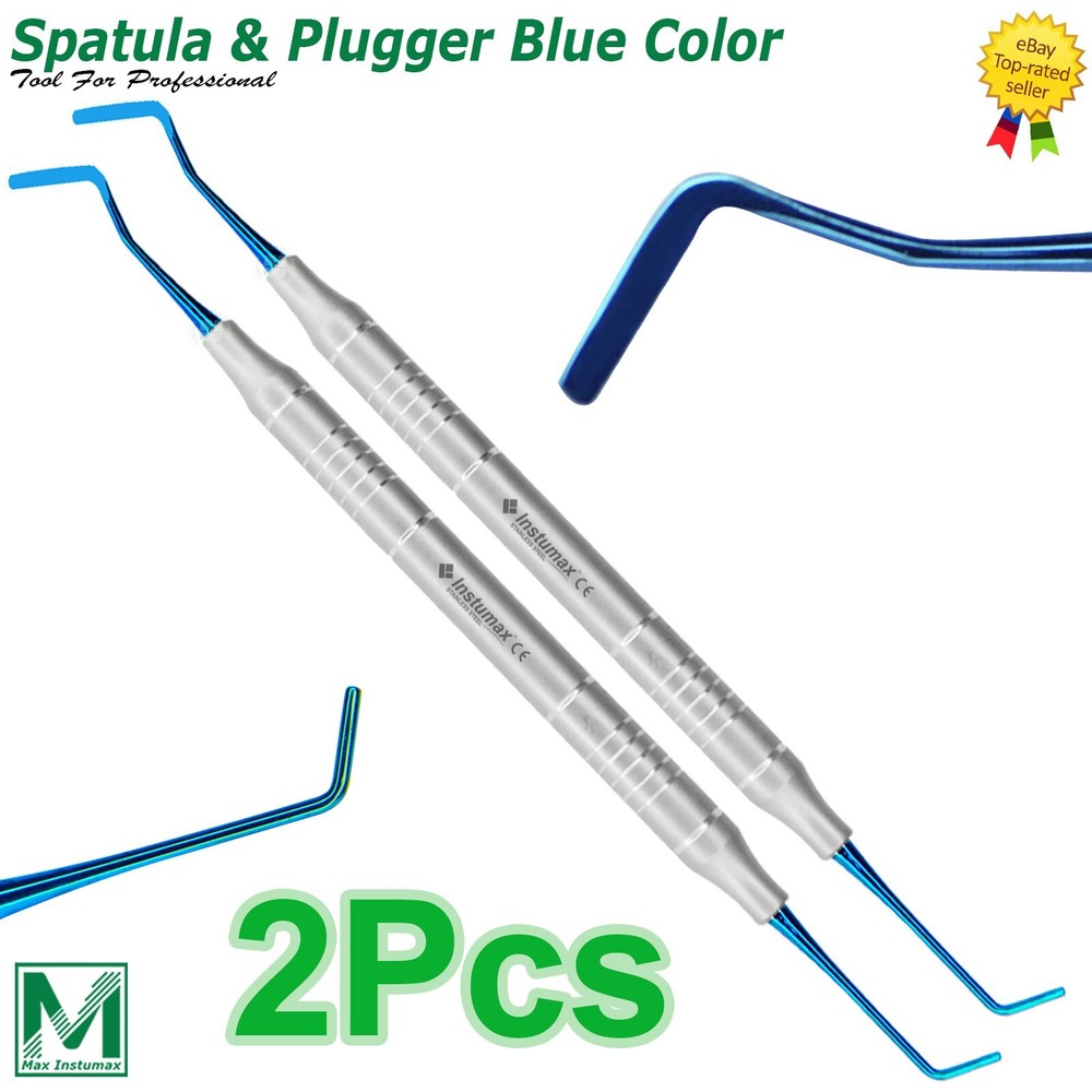 FILLING INSTRUMENTS ANTERIOR PLASTIC COMPOSITE DENTAL TITANIUM TOOLS *SET OF 2*