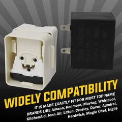 Upgraded W10613606 Refrigerator Compressor Start Relay and As Picture