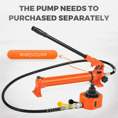 50T Low Profile Hydraulic Ram Jack – 2.56″ Stroke Lifting Cylinder