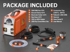 110V/220V 200Amp MIG Welding Machine,4IN1 Gas/Flux Core MIG /Lift-TIG/MMA Welder