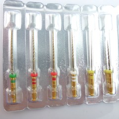 6pc Endodontic Dental Endo NITI Files X3-Pro Gold Taper Root Canal Rotary Files