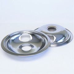 WB224 for GE Range Burner Bibs Bowls Chrome PKG 2 of WB31M15 2 of WB31M16