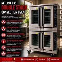 ELITE ECO-2 Natural Gas Double Deck Convection Oven