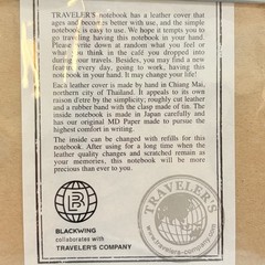 [US Stock] Traveler’s Notebook BLACKWING Edition Regular Limited JAPAN