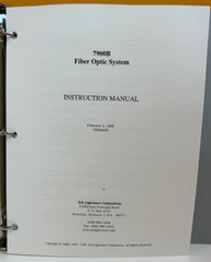 ILX 70024406 1998 7900B Fiber Optic System Instruction Manual.