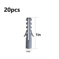 (274 pcs) Plastic Drywall Wall Anchors Kit with Screws， Concrete Screw kit Wa…