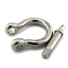 10 Pack 1/5″ Stainless Steel Mini D Ring Shackle Small Anchor Rigging Shackle
