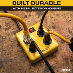 4 Outlet Surge Protector With A Built In Circuit Breaker And A 4ft Lead