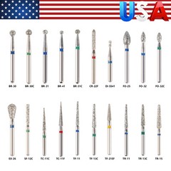 Dent Diamond Burs for fit High Speed Handpiece Medium FG 1.60mm 20 fixed types