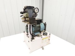 Okuma Hydraulic Power Unit 5gal Tank 8gpm 1100psi Nachi Uni Pump 3Hp 220V