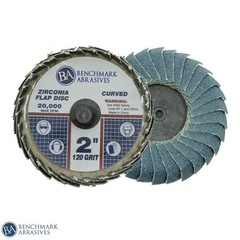 2″ Quick Change Zirconia Curved Flap Disc Grinding Wheel with R-Back Design -…