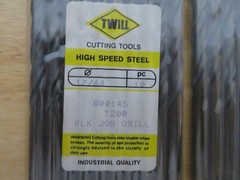 10 pc DOALL TWILL Jobber Length Metal Twist Drills 17/64″ HSS Black Oxide Brazil