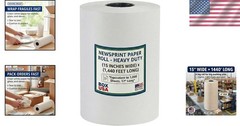 Bulk White Newsprint Packing Paper Roll 15″ x 1400ft – 1,000 Sheets for Moving