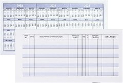 12 Pack Checkbook Register, Check Register Books for Personal and Work Use