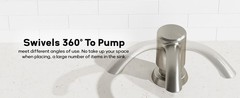 Built-in Kitchen Sink Soap Dispenser with Extension Tube Kit – Brushed Nickel