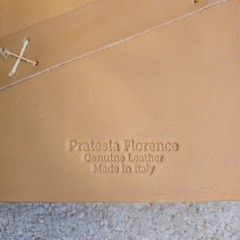 Genuine Italian Leather Journal Pratesia Florence Made In Italy 8.5”x6” Tan