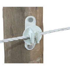 Dare Nail-On White Polyethylene Electric Fence Insulator (25-Pack) SNUG-HTW Dare