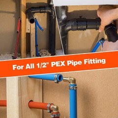 1/2 inch PEX Stainless Steel Clamp Cinch Rings Crimp Pinch Fitting 50 pcs