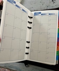 1990s Vintage “Time Planner” w/ Faux Burgundy Leather Ring Binder + New Pages