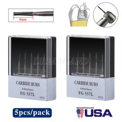 Burr Dental Surgical Burs 557L Long 25mm Carbide Bur High Speed FG SURG FGOS SL