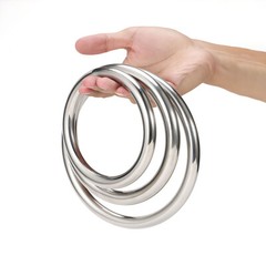 Metal O Ring Heavy Duty Solid Round Rings Welded Smooth A2 Stainless 15-150mm