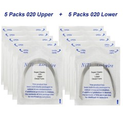 100Pcs Dental Orthodontic Arch Wire Stainless Steel NiTi Ovoid Natural 014 16X22