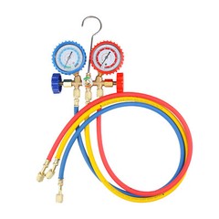 3 Ways Manifold Gauge Set for AC Refrigeration Charging Hose R134A R22 R12 R502