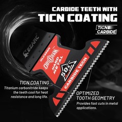 EZARC Obsidian Carbide Oscillating Saw Blades, Multi Tool Blades Quick Silver