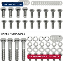 211 Pcs Oil Pan Bolts Stainless Steel Kit Compatible with Chevy SBC 265 283 302