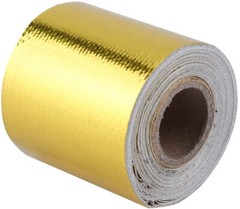 15FT – 50FT Gold Intake Heat Reflective Tape Wrap Self Adhesive High Temperature