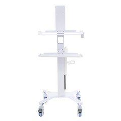 Adjustable Rolling Computer Cart for Home, Office & Medical Use