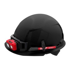 Black Vented Hard Hat – Type 1 Class C, 4-Point Ratcheting Suspension