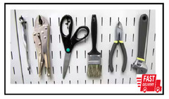 Wall Control Pegboard Utility Hooks Assortment Rust-Resistant 1 in. Tall Slot