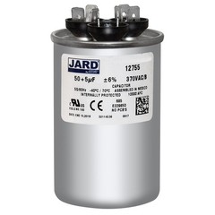 50+5 uF MFD 370-440 VAC CBB65D Dual Round Run Capacitor # 12755 325P5005H37N26A5